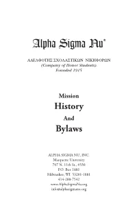 History Bylaws