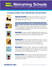 Looking at Skin Color with Books and Activities