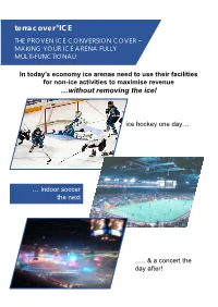 Terracover®ICE the PROVEN ICE CONVERSION COVER – MAKING YOUR ICE ARENA FULLY MULTI-FUNCTIONAL!
