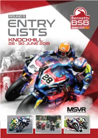 Entry Lists Knockhill 28 - 30 June 2019