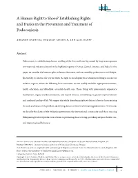 Establishing Rights and Duties in the Prevention And