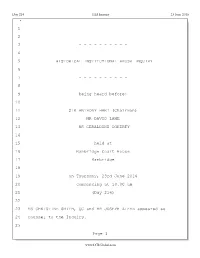 HIA Inquiry Transcript Day