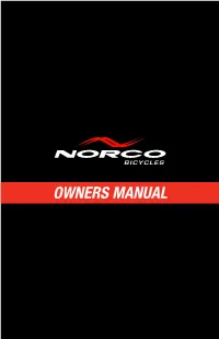 OWNERS MANUAL Bicycle Owner’S Manual