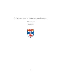 St Andrews Algol to Javascript Compiler Project
