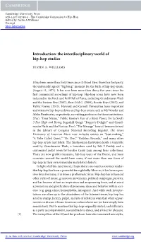 The Interdisciplinary World of Hip-Hop Studies
