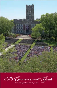 2016 Commencement Guide