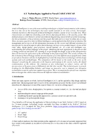 A.I. Technologies Applied to Naval CAD/CAM/CAE
