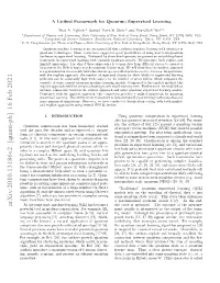 Arxiv:2010.13186V2 [Quant-Ph] 16 Feb 2021 at the Same Time, Machine Learning (ML) Has Become a the State Is Measured