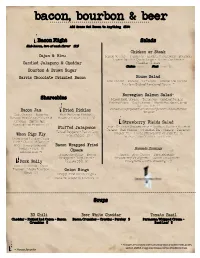 Bacon, Bourbon & Beer