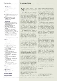 Contents from the Editor