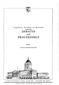 Debates Proceedings