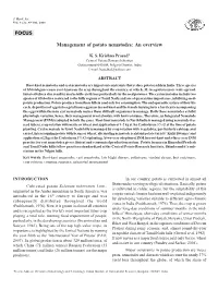 FOCUS Management of Potato Nematodes