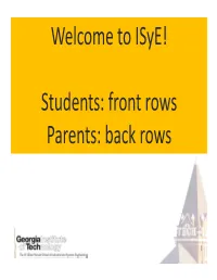 Isye! Students