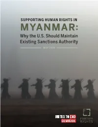 MYANMAR: Why the U.S