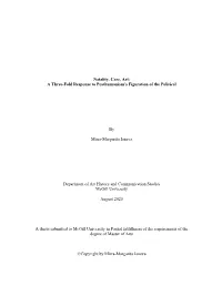 Natality, Care, Art: a Three-Fold Response to Posthumanism's