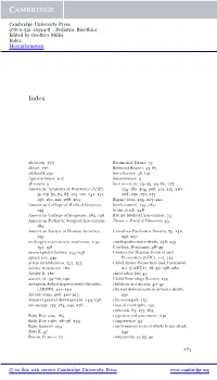 Pediatric Bioethics Edited by Geoffrey Miller Index More Information