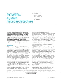 POWER4 System Microarchitecture