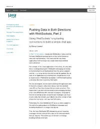 Pushing Data in Both Directions with Websockets, Part 2