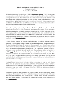 A Brief Introduction to the Design of UBIFS Document Version 0.1 by Adrian Hunter 27.3.2008