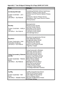 Appendix E 'Team Bridgend' Strategy on a Page (SOAP) 2017-2018 Team Schools Archbishop Mcgrath Cluster Coordinator – John