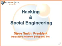 Hacking & Social Engineering