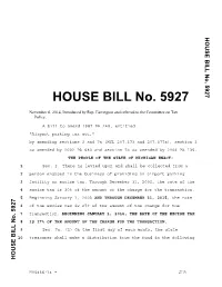 HOUSE BILL No. 5927 No
