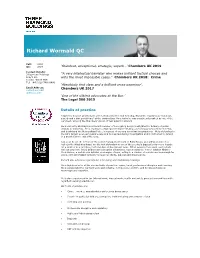 Richard Wormald QC