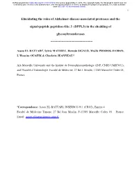 (SPPL3) in the Shedding Of