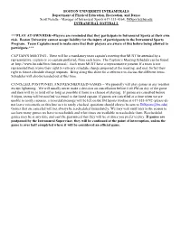 Intramural Softball Rules 2020