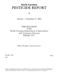 Pesticide Report