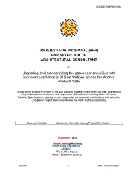 Request for Proposal (Rfp) for Selection of Architectural Consultant