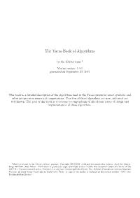 The Yacas Book of Algorithms