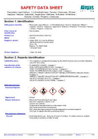 Section 2. Hazards Identification OSHA/HCS Status : This Material Is Considered Hazardous by the OSHA Hazard Communication Standard (29 CFR 1910.1200)