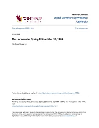 The Johnsonian Spring Edition Mar. 30, 1994