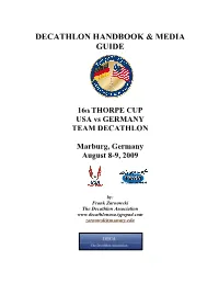 2009 Thorpe Cup Media Guide