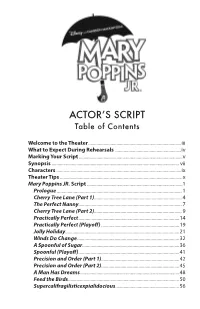 Actor's Script