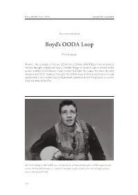 Boyd's OODA Loop
