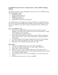 Database Inteface—Entrez, Dbsnp, Hapmap, Perlegen