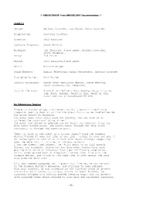 KNIGHTMARE from MINDSCAPE Documentation -*