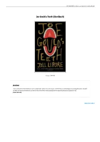 Read PDF // Joe Gould S Teeth (Hardback)