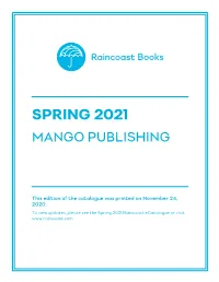 Spring 2021 Mango Publishing