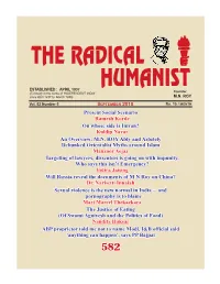 The Radical Humanist on Website