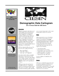 Demographic Data Cartogram U.S