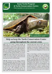 Help Us Keep the Turtle Conservation Centre Going Throughout the Current Crisis Right Now, the World Is Going Through an Materials and Some Items of Food