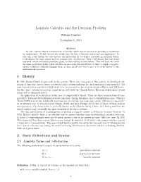 Lambda Calculus and the Decision Problem