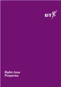 Rights Issue Prospectus THIS DOCUMENT IS IMPORTANT and REQUIRES YOUR IMMEDIATE ATTENTION