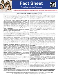 Fact Sheet from Reproductivefacts.Org