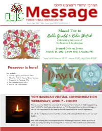 Passover Is Here!