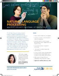 UCSC NLP Brochure