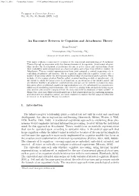 An Encounter Between 4E Cognition and Attachment Theory